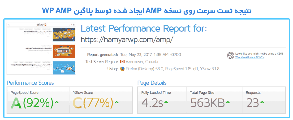 افزونه شتاب دهنده نسخه موبایل سایت WP AMP