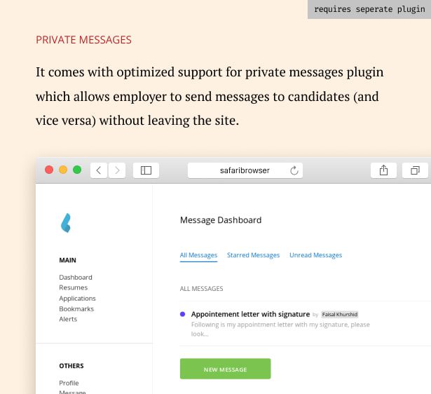 پیام خصوصی/قالب صفحه وردپرس Capstone