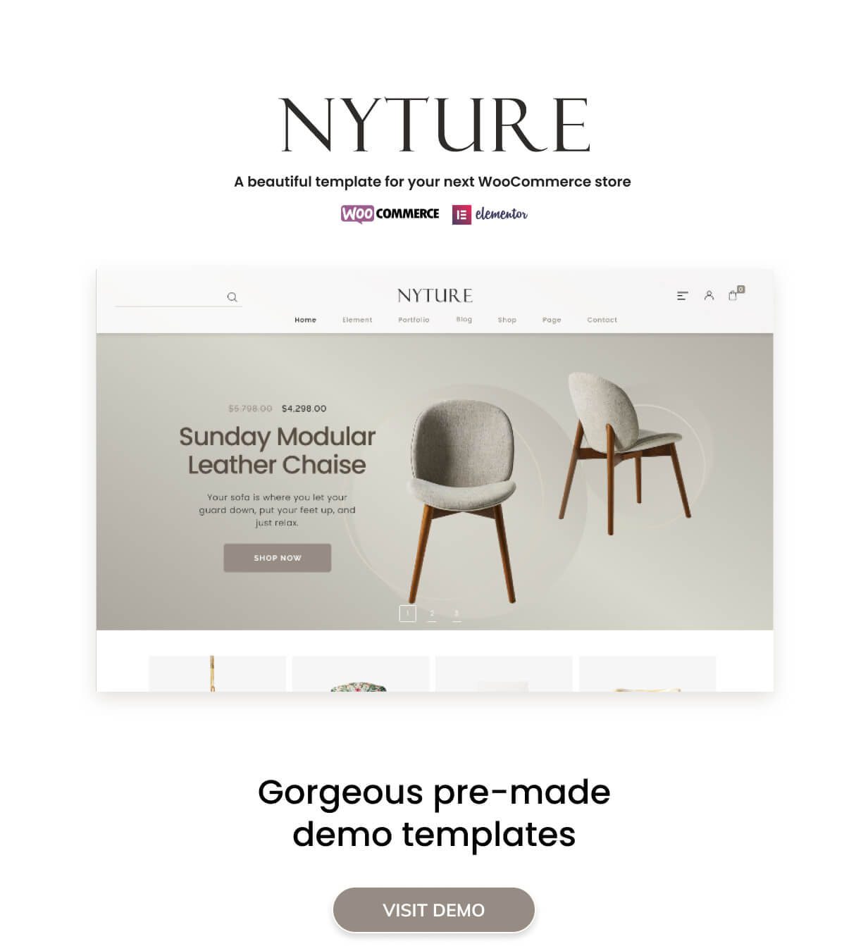 قالب Nyture | ❤️ قالب وردپرس Nyture | قالب فروشگاهی نایچر